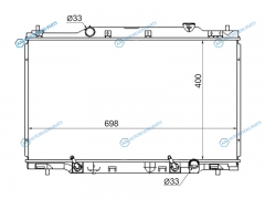 HD00015-2.0 Радиатор HONDA STREAM RN1 K20A 2.0 01-