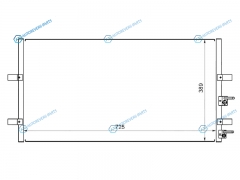 ST-FDR7-394-0 Радиатор кондиционера FORD TRANSIT 06-