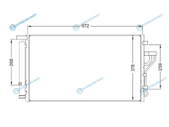 ST-HY14-394-B0 Радиатор кондиционера HYUNDAI IX35KIA SPORTAGE 10-