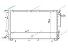 SB0004 Радиатор SUBARU LEGACY 2.5 96-98