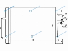 ST-VL08-394-0 Радиатор кондиционера VOLVO S80 IIXC70S60V60V70 06-FORD MONDEOS-MAXLR FREELANDER IIEVOQUE