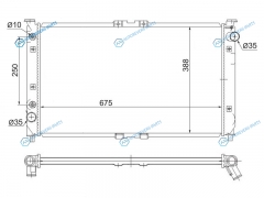 MZ0003-V6 Радиатор MAZDA EUNOSMILLENIAXEDOS V6 94-99