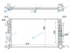 MB0010-06 Радиатор MERCEDES SPRINTER  VW CRAFTER 06-