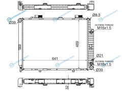 SG-MB0009 Радиатор MERCEDES E-CLASS W210 2.02.0D2.2D2.32.42.5D2.7TD2.83.0D3.2 95-02