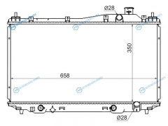 SG-HD0001-ES Радиатор HONDA CIVIC 01-05