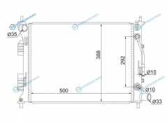 SG-HY0016-1-R Радиатор HYUNDAI SOLARIS  KIA RIO III 6AT 15-