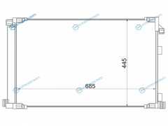 ST-LXN1-394-A0 Радиатор кондиционера LEXUS NX200300H 14- 8ARFTS