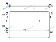 SG-VW0008 Радиатор VOLKSWAGEN GOLF V 03- TOURAN 03-AUDI A3 03-12AUDI TT 06-SKODA SUPERB 08- см.комментарий