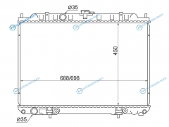 NS0007 Радиатор NISSAN X-TRAILLIBERTY QR2025 00-07