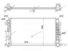 SG-MB0010-06MT Радиатор MERCEDES SPRINTER  VW CRAFTER 06-