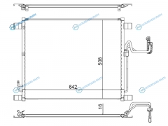 ST-NS09-394-0 Радиатор кондиционера INFINITI EX35FX35 06-