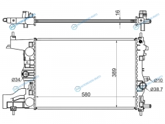 CH0006-MT Радиатор CHEVROLET CRUZE 1.61.8 09-  ORLANDOZAFIRA C 1.8 10- OPEL ASTRA J 1.41.61.8 (пл