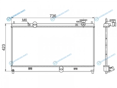 LF0001 Радиатор LIFAN SOLANO 10-