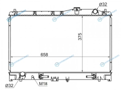 HD0005 Радиатор HONDA INSPIRESABERASCOTRAFAGAACURA TL 2.02.5 95-98