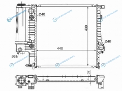 BW0001 Радиатор BMW 3-SERIES E30 1.6 82-90BMW E36 1.61.82.02.5 90-96