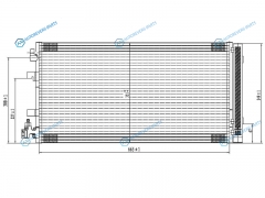ST-RN49-394-0 Радиатор кондиционера RENAULT FLUENCE 10-MEGAN 08-SCENIC 09-