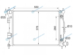 HY00011 Радиатор HYUNDAI ELANTRAAVANTE 11-I30 12-KIA CEED12-SOUL 09-FORTE 12-