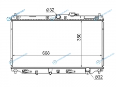 HD0002 Радиатор HONDA ACCORD 1.82.0 89-93ASCOT 2.0 95-99