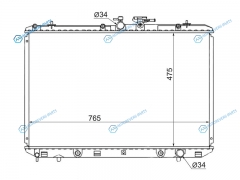 TY0003-GSU40 Радиатор TOYOTA HIGHLANDERKLUGER 2GR 07-