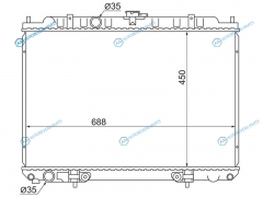 NS0005-C24 Радиатор NISSAN SERENA 02-05 BASSARA 01-03LIBERTY 01-04 PRESAGE 01-03 QR2