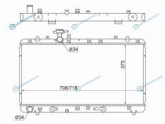 SG-SK0009 Радиатор SUZUKI SX4 06-