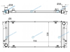 SG-GZ0001 Радиатор GAZELLE NEXT (ЕВРО-4) 12- 2.8CUMMINS