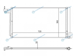 ST-FD11-394-0 Радиатор кондиционера FORD FOCUS III 11-