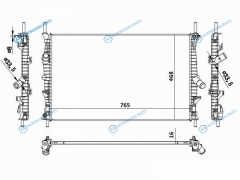 FD0009 Радиатор FORD TRANSIT 14- 2.02.2