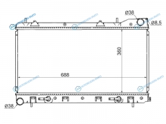 SB0004-SG5-2R Радиатор SUBARU FORESTERIMPREZA 02-07 турбо
