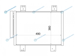 ST-DA01-394-0 Радиатор кондиционера DAIHATSU TERIOSBE-GO J2E 06-