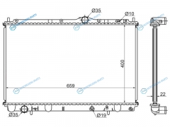 VL0002 Радиатор VOLVO S40V40 1.61.82.0 95-03
