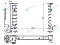 BW0009 Радиатор BMW 3-SERIES E30 1.61.8 82-90