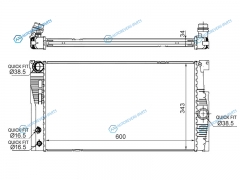 BW0013-1 Радиатор BMW 5-SERIES F10F11 2.0 10-