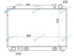 TY0050-D-2R Радиатор TOYOTA TOWN ACE NOAHLITE CR40 2C-3CT 1996-