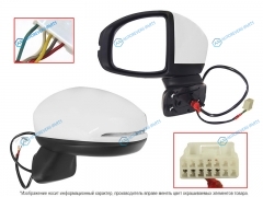 ST-HD77-940-2 Зеркало HONDA FIT 13- LH поворот. 5контактов