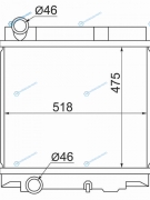 MC0083-2 Радиатор MITSUBISHI CANTER BG64EG 4M514D364D33 MT 99-04