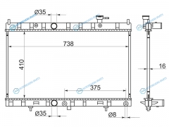 NS0007-T32-1 Радиатор NISSAN X-TRAIL T32 14- MR20DDQR25DE