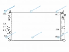 TY0012 Радиатор TOYOTA C-HR 16-PRIUS ZVW5 15- 2ZRFXE