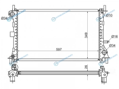 FD0001 Радиатор FORD FOCUS 1.61.82.0 98-04