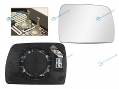 ST-BM83-940G-A1 Полотно зеркала BMW X3 E83 03-10 RH - голубое. асферическое с обогревом