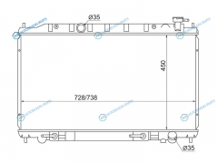 NS00077-V6-3R Радиатор NISSAN MURANOPRESAGE VQ35 04-