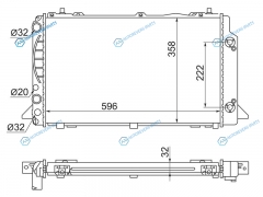 AD0001-AT Радиатор AUDI 8090 1.92.0 91-96 AT
