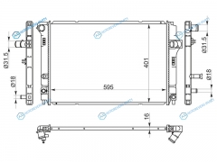 TY0002-NHP10 Радиатор TOYOTA AQUA 11-AXIOFIELDER NKE165 13-PRIUS C 11-YARIS NHP13 12-