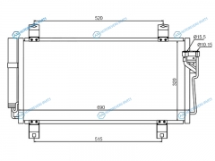 ST-MZ25-394-0 Радиатор кондиционера MAZDA 6ATENZA GH 07-