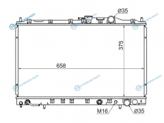 MC0008-2R Радиатор MITSUBISHI RVRCHARIOT 91-97