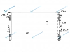 MB0016-MT Радиатор MERCEDES VITO-VIANO W639 2.0D2.2D3.23.5 03-