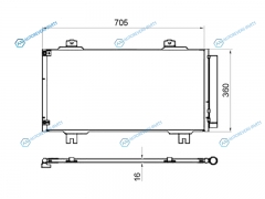 ST-HD77-394-0 Радиатор кондиционера HONDA FIT 13-