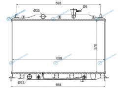 SG-HY0001-1.4 Радиатор HYUNDAI ACCENTVERNADODGE ATTITUDE 1.4 06-