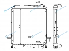 IS0004-3 Радиатор ISUZU ELF 05-