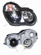 ST-440-1136BR Фара MERCEDES W203 00-04 хрусталь. тонировка. неоновое кольцо